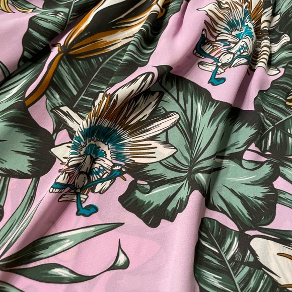 J. Crew Tropical Leaves Poplin Shirt - Picture 3 of 6